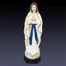 聖母瑪利亞宗教樹脂擺件客廳聖像工藝品教堂雕塑像擺件跨境新品