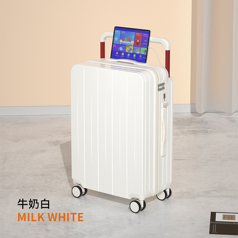 新款宽拉杆旅行箱男小清新行李箱女20寸登机箱24寸密码箱子万向轮|undefined