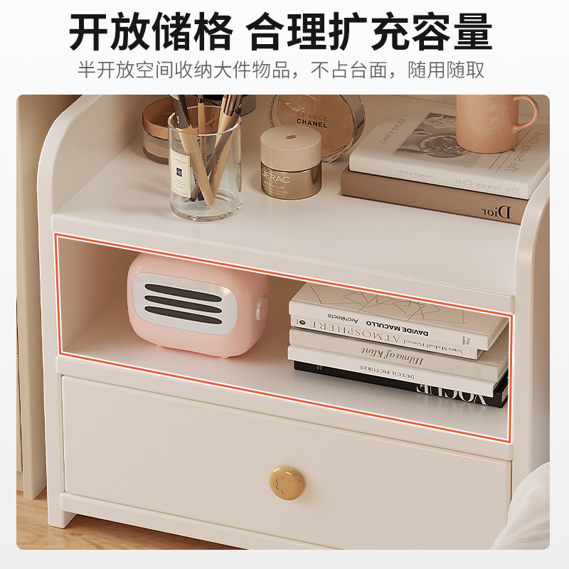Mesita de noche pequeña, simple, moderna, habitación doméstica, armario de almacenamiento junto a la cama, armario pequeño, estante de cabecera para habitación de alquiler