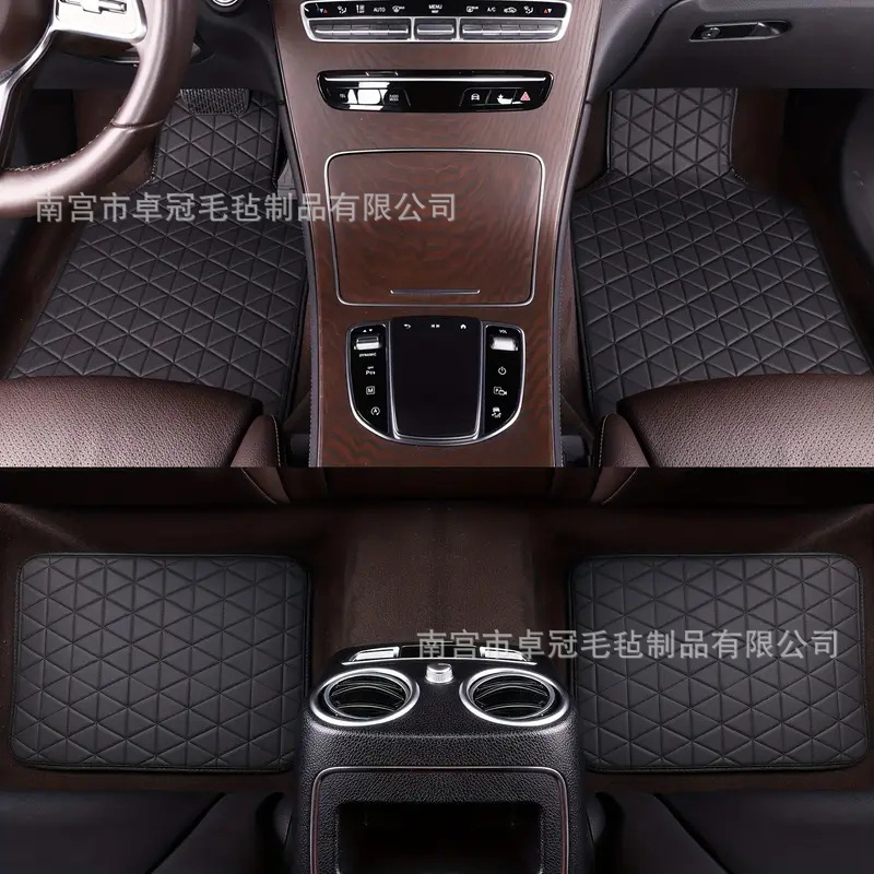 Car Floor Mats, Universal Pvc Leather Carpets, 5-Piece 4-Piece Set, Export Cross-Border Temu Amazon Shein