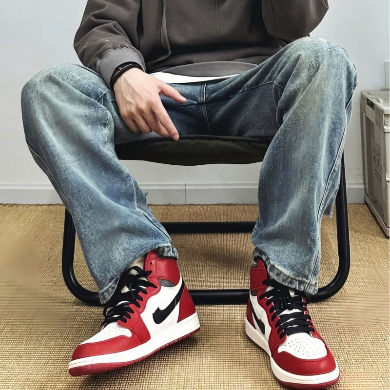 Air Jordan, кожаная обувь высокого стиля, баскетбольные кроссовки, спортивная обувь, кожа буйвола