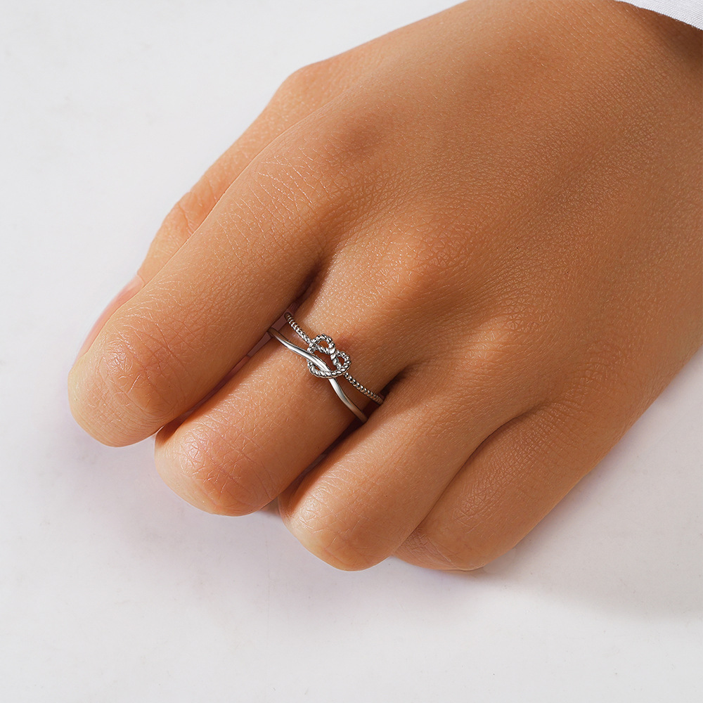 4g Weight Zircon Inlay Material Open Rings Classification Adjustable Ring Size 1 Piece Quantity Daily Occasion 925 Sterling Silver Material Geometric Pattern Women's Gender Plating, Inlay Design Simple Style Style 925 Sterling Silver Zircon Geometric Open Rings 18