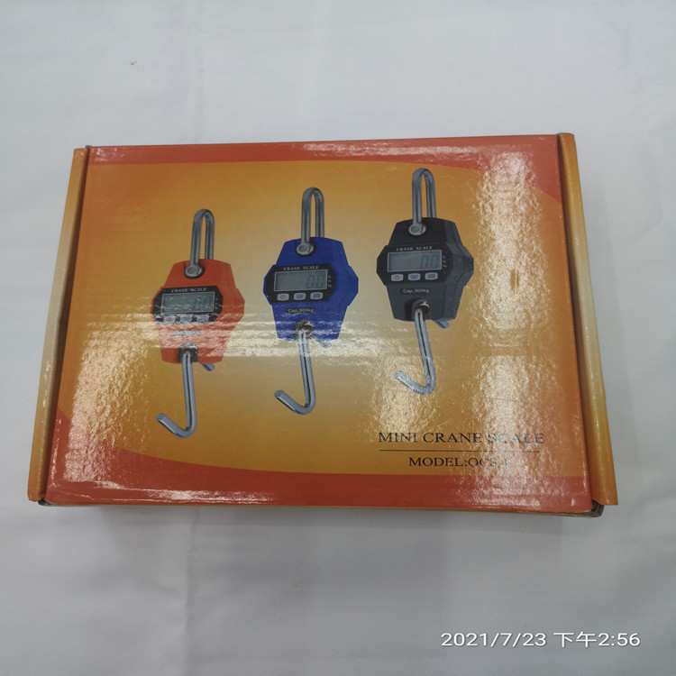 2021 báscula electrónica portátil báscula de gancho báscula de equipaje báscula de suspensión 300 kg exportación