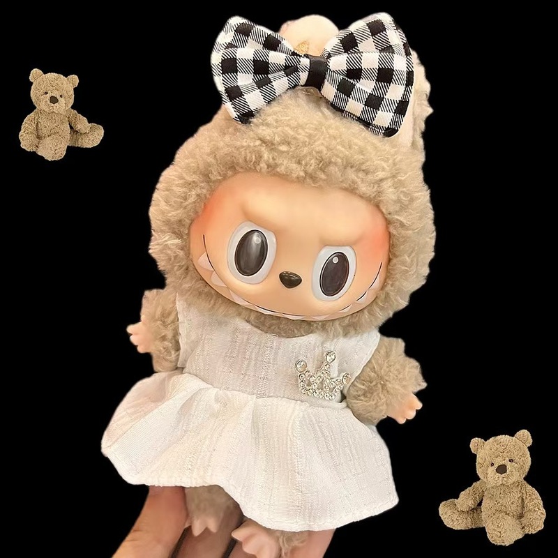 ラブブ 着られるベビー服 ラブブ 17cm 人形 かわいい ドレスアップ カジュアルスーツ スカート 【服のみ】|undefined