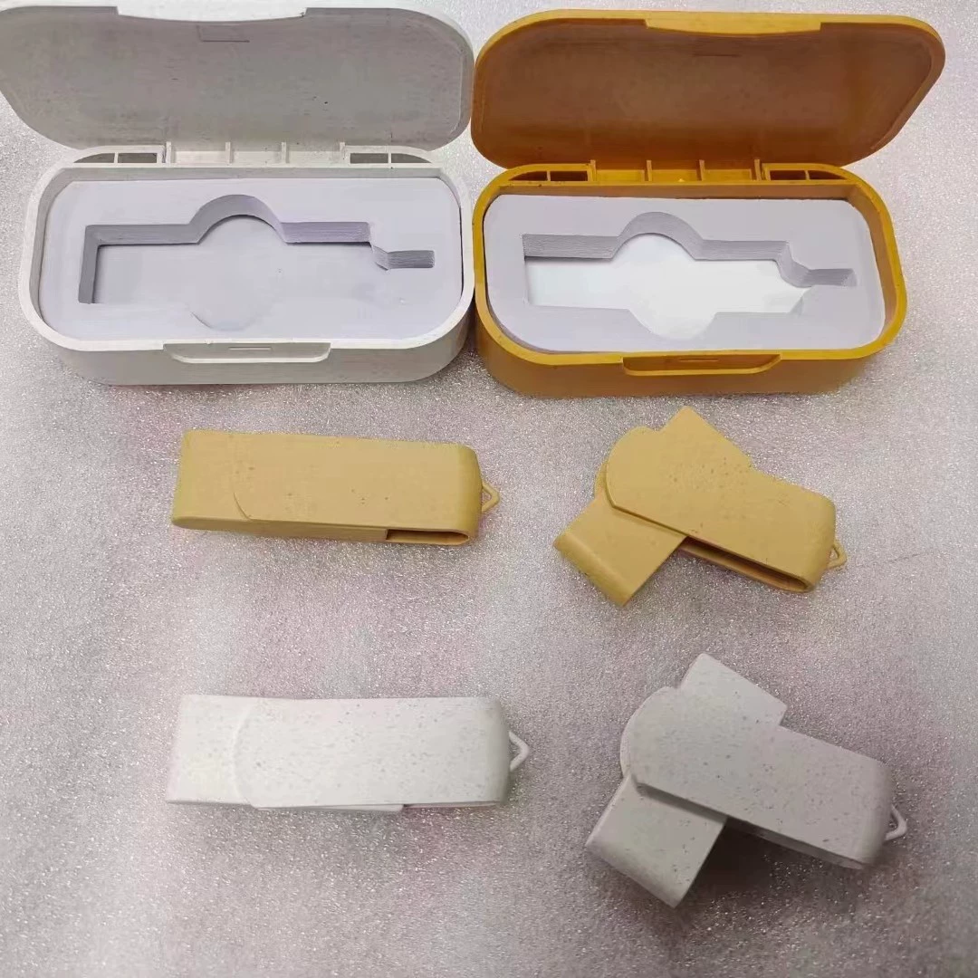 Деградируемый USB-флеш-накопитель из пшеничной соломы, вращающийся, экологически чистый, перерабатываемый, прямые продажи производителя, USB 2.0/3.0, печать