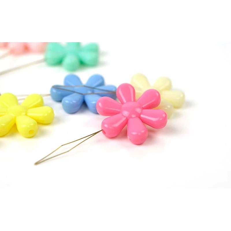Enhebrador de aguja de flor de plástico pequeño enhebrador de aguja de punto de cruz enhebrador de aguja de hogar para ancianos