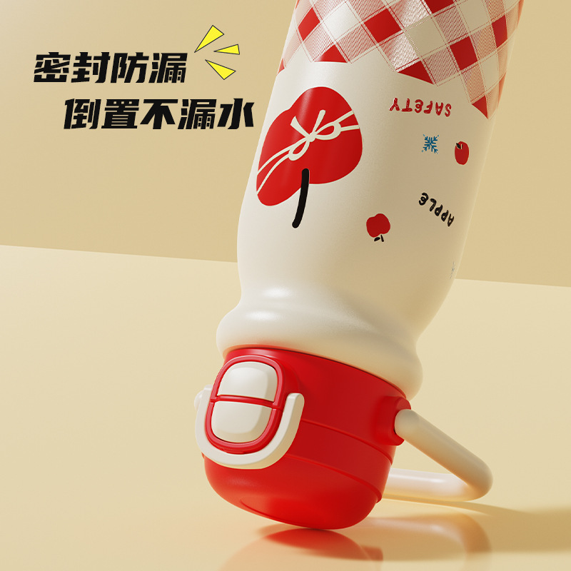 厳選された国境を越えた保温・保冷カップ 316L ダブルドリンクポータブル学生ウォーターカップ ポータブルストローカップ 卸売 大容量|undefined