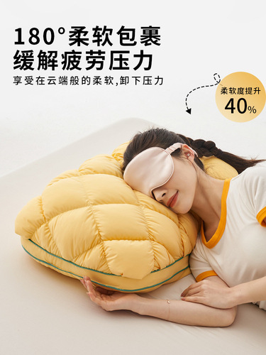3WKF批发菠萝面包枕头枕芯一对装护颈椎枕助睡眠宿舍单人男整