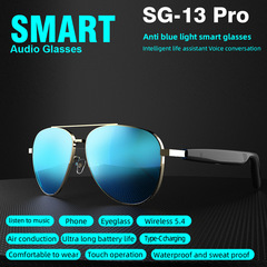 新しい SG13Pro スマート Bluetooth メガネ サングラス ブラック テクノロジー通話 Bluetooth ヘッドセット
