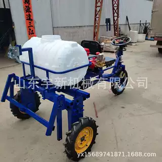 农用自走式蔬菜喷雾机手扶四轮打药车 农田小麦打药机