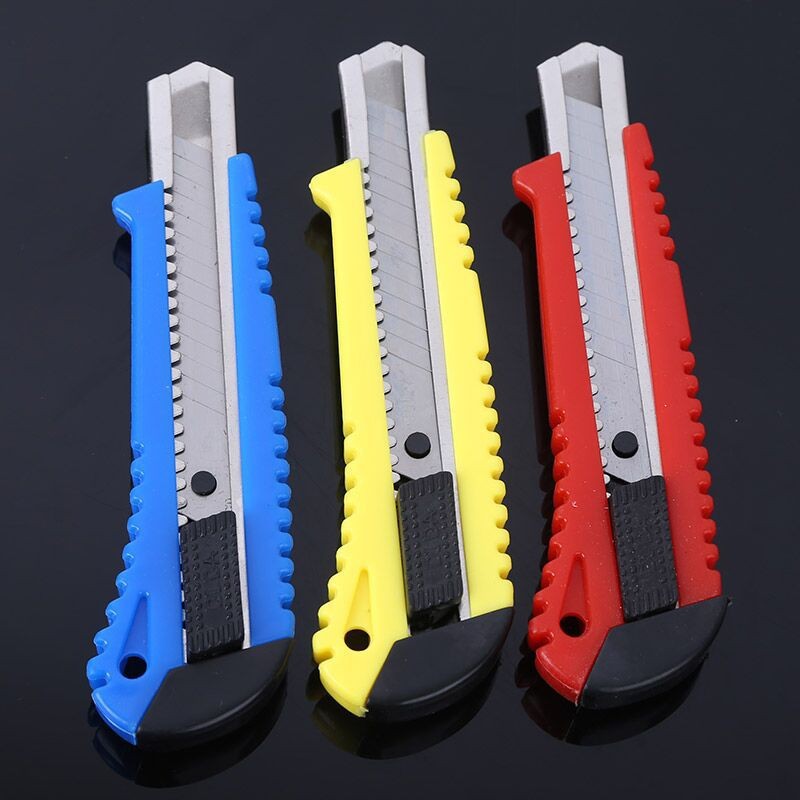 Suministros de oficina, cuchillo exprés, cuchillo portátil para estudiantes de oficina, mini cuchillo para papel tapiz de película de plástico, cuchillo de papel