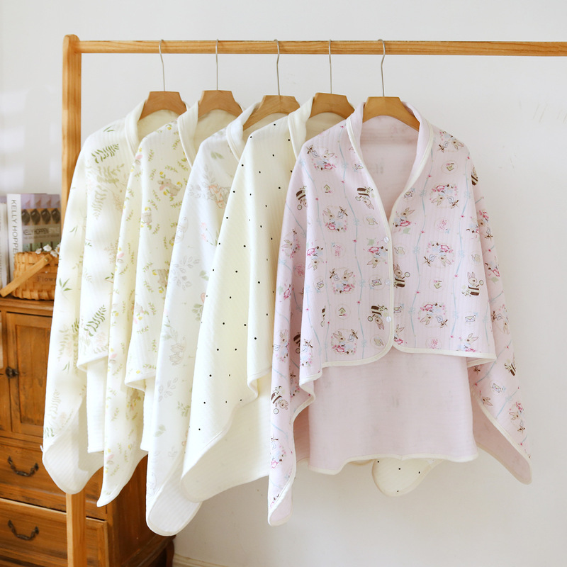 Maternity Postpartum Shawl for Summer Air-Conditioned Room Breastfeeding Cold Protection Shoulder Cape Air Cotton Office Nap Blanket