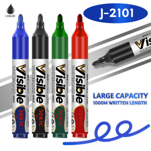 Environmentally friendly erasable whiteboard pen large capacity ink exchangeable office water-based blue black red thick head whiteboard marker wholesale