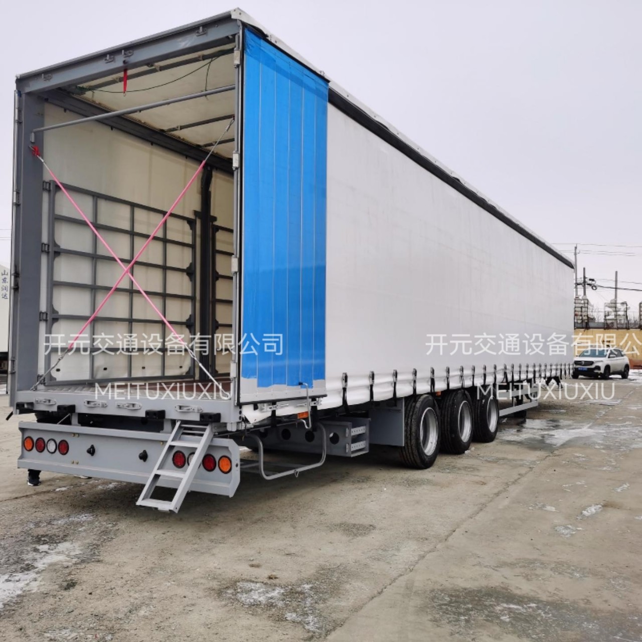 侧帘厢式半挂车侧帘车帘布半挂车帘布车耐用高效重载高承载性能