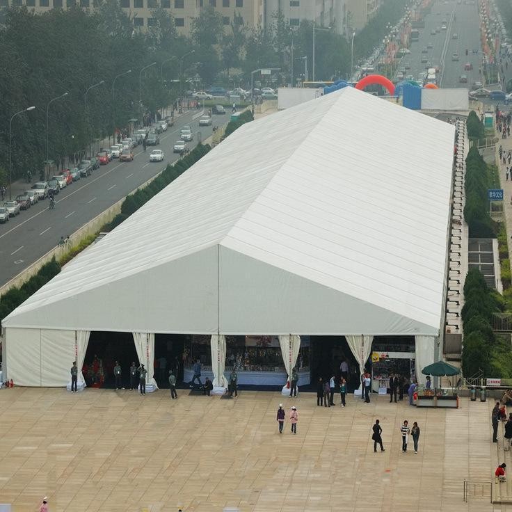 Tienda de aleación de aluminio tienda de almacén tienda exposición evento boda carpa gran palmo al aire libre tienda de estilo europeo