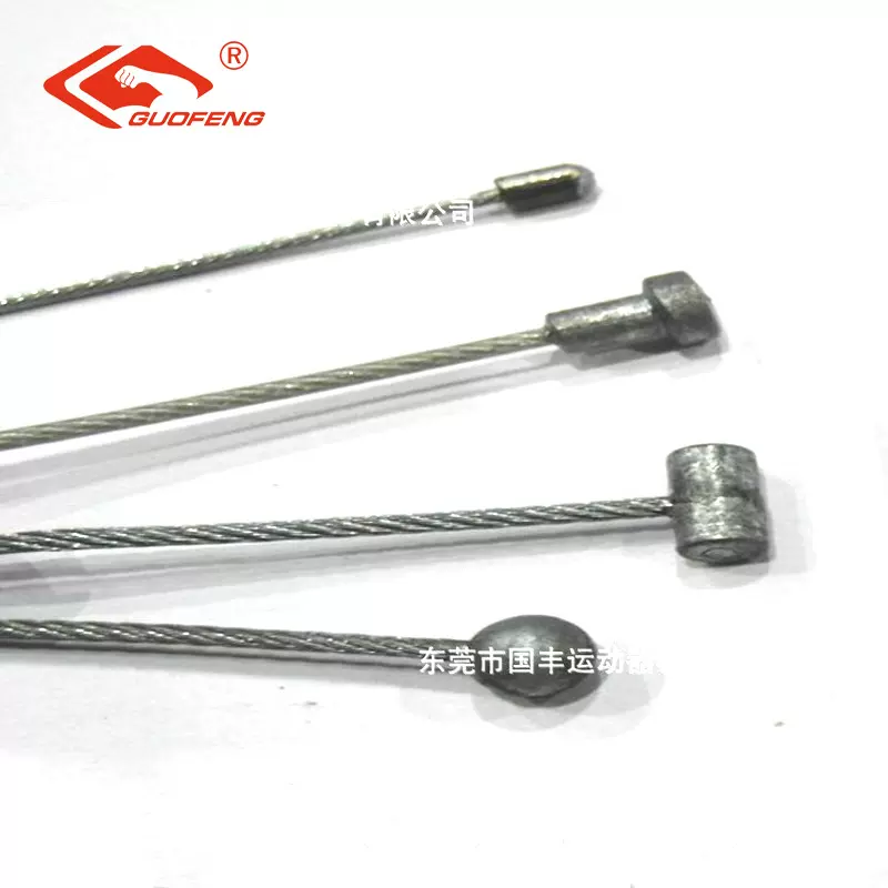 压铸钢丝绳圆头T字头吊灯绳刹车线304316钢丝配件熔断处理不散股