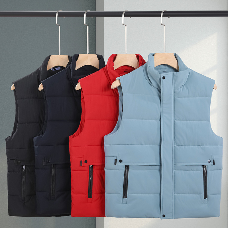 羽绒棉马甲定制户外活动防水志愿者工装广告衫背心超市工衣定logo