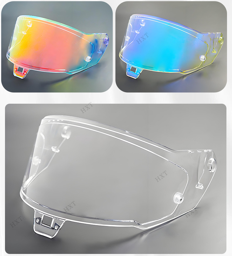 Suitable for Sr10 Helmet Lenses, Motorcycle Helmet Lenses, R10 High-Transparency Day and Night Universal Color-Changing Anti-Fog Lens Accessories