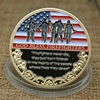 Foreign cross -border e -commerce commemorative currency thanksgiving coins challenge currency commemorative medal relief color baking paint