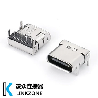 USB4055-30-AGCT替代品USB3.1TYPEC母座24PL=10.0LED专用