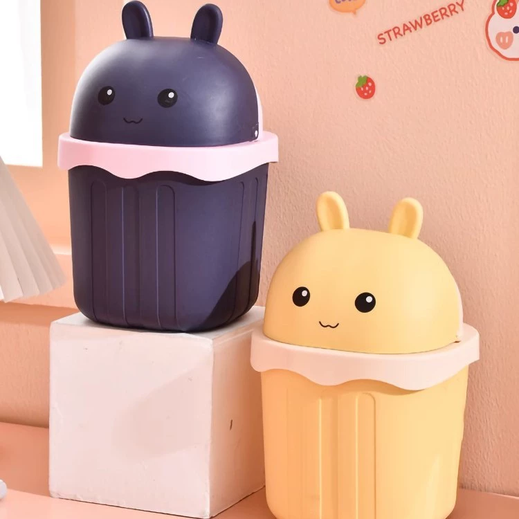 Настольный мусорный бак с крышкой Офисный дом гостиная гостиная кухня мусорный бак гигиенический ведро Настольная корзина