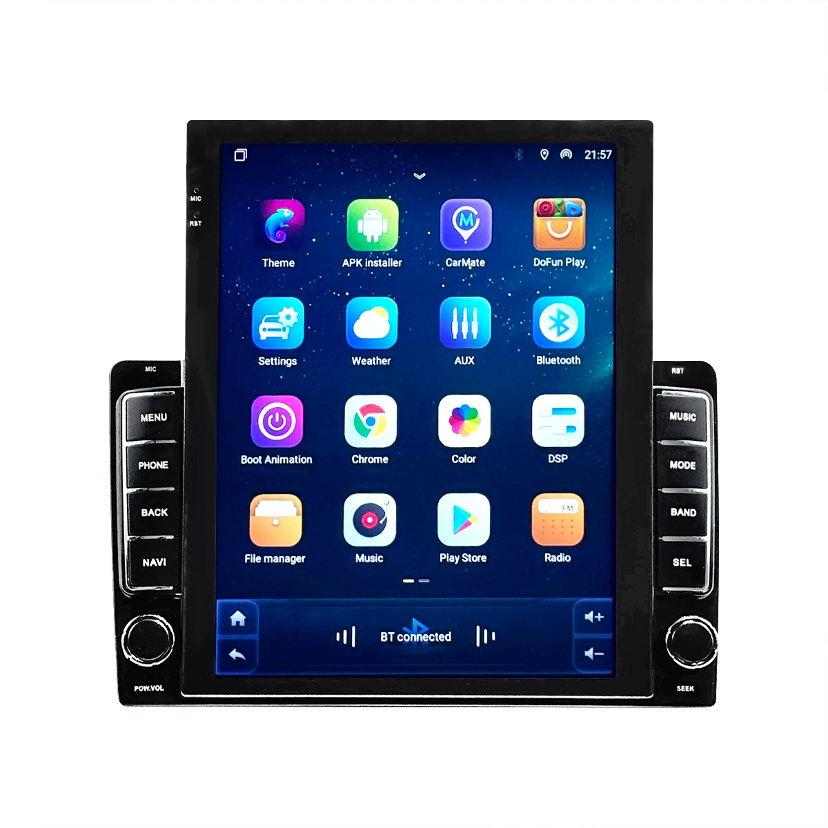 Новый продукт подходит для навигации 9.7-дюймовый вертикальный экран Little King Kong Android умного автомобильного мультимедиа радио MP5 all-in-one