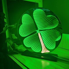 LEDクロスボーダーネオン個性鏡面装飾灯3d立体両面発光字LED千層鏡深淵鏡