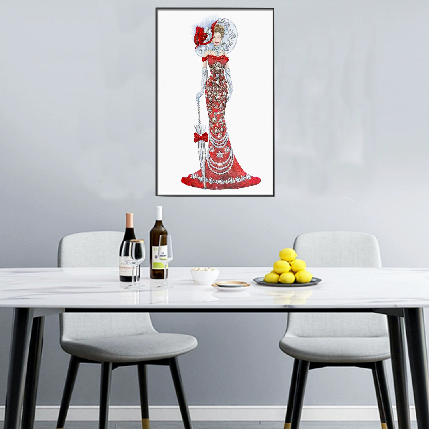 Набор для diamond art DIY 5D алмазная живопись инопланетянин р rhinestone 30x60см подходит для дома декора