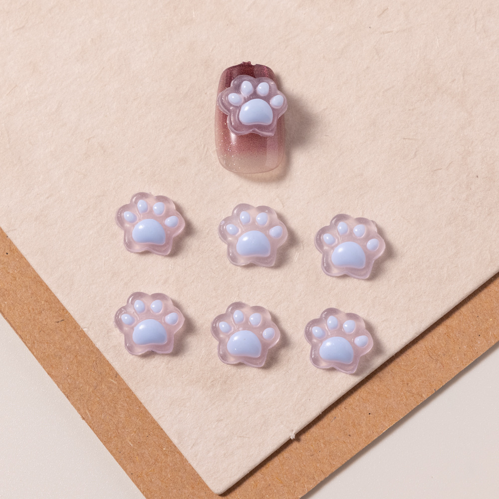 [귀여운 고양이 발톱/9x10mm] #04 라이트블루