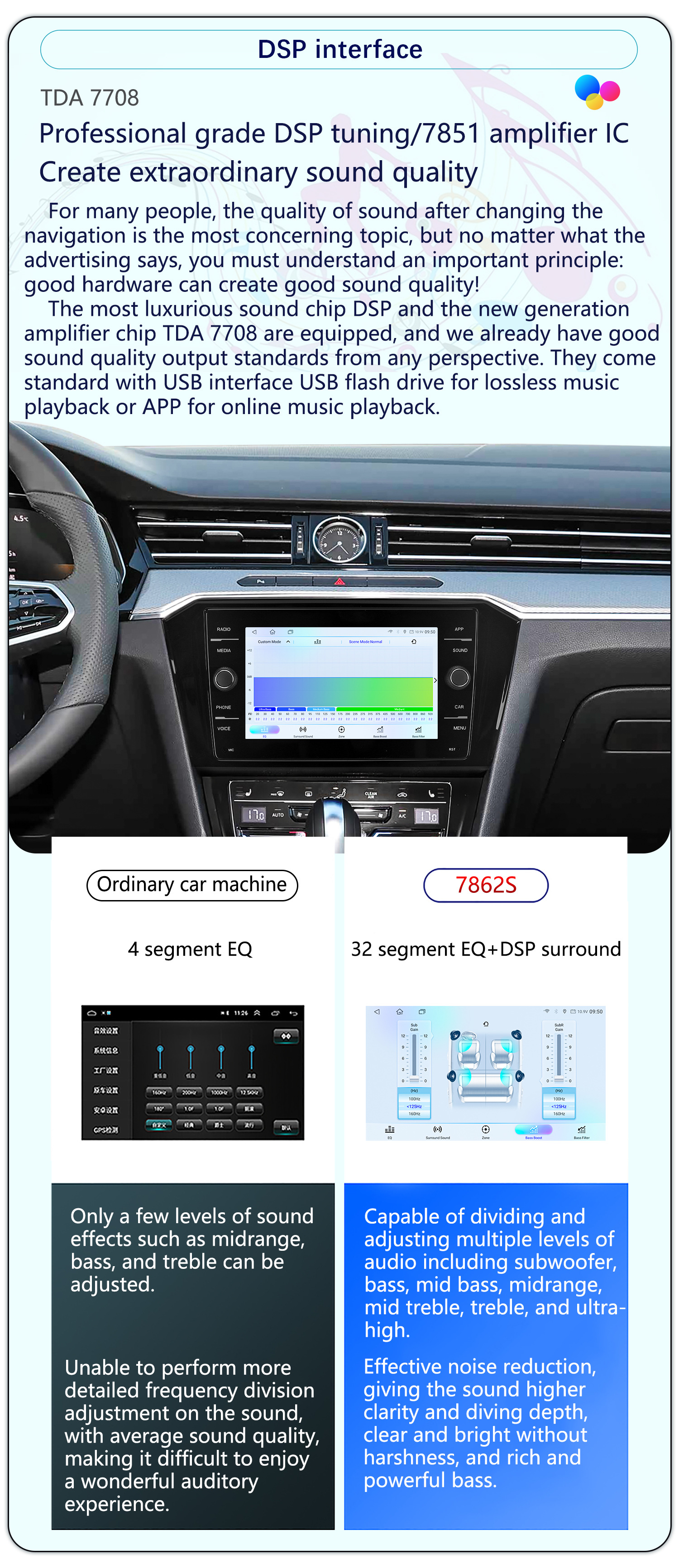 Suitable for 8inch Volkswagen Magotan B8 Low-End Models to Upgrade to High-End Android Central Control Large-Screen Android Reversing Image Navigation System