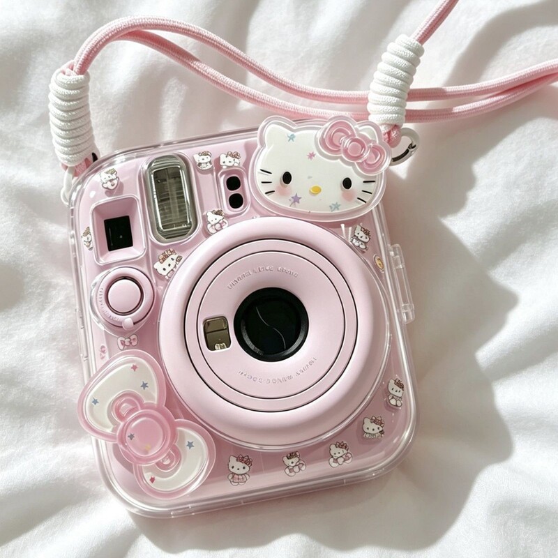 mini13/12 Instax instant camera case crystal hard shell protective transparent case with chain mini13/12 Instax instant camera case crystal hard shell protective transparent case with chain
