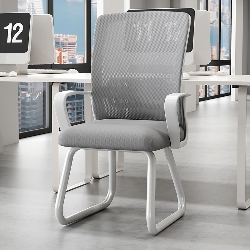 silla de oficina elástica soporte de cintura elevación simple silla de computadora silla ventilada tela silla ergonómica fábrica al por mayor