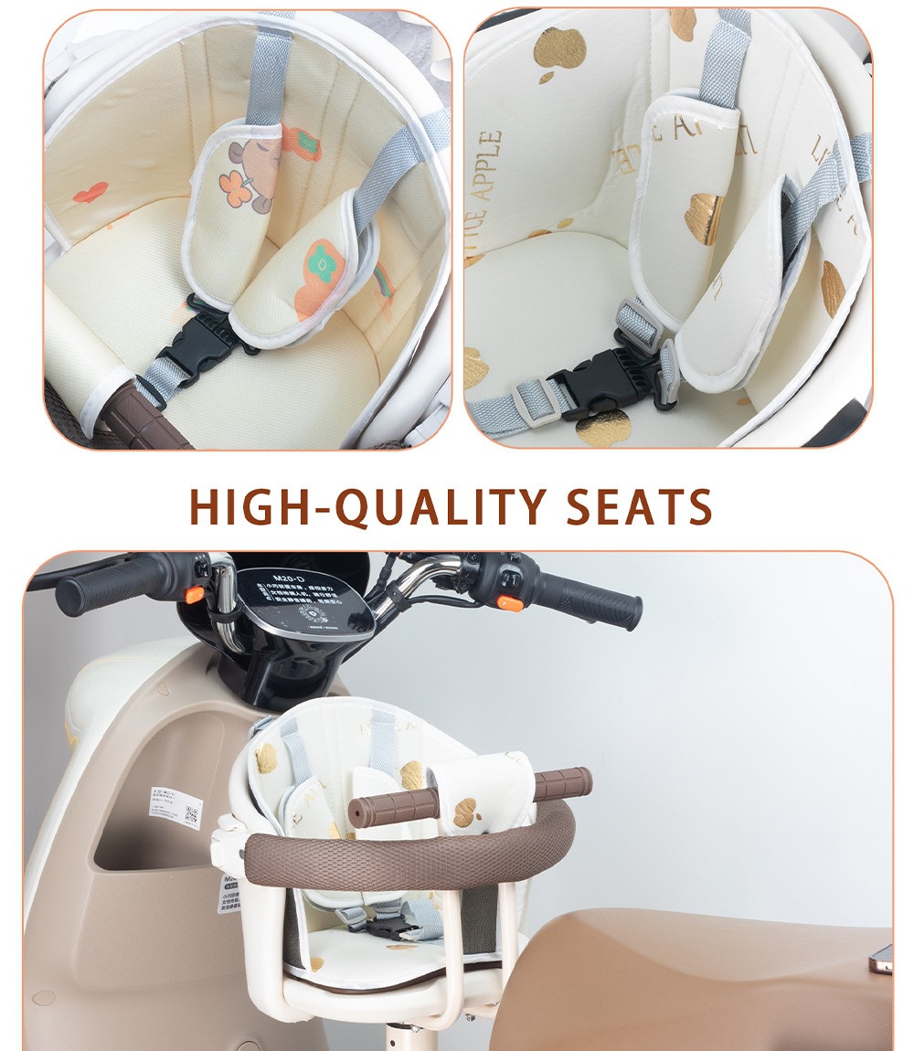 Suitable for electric vehicle child seats, front-mounted rotating electric scooter baby infant child safety seat, Yadi Ai