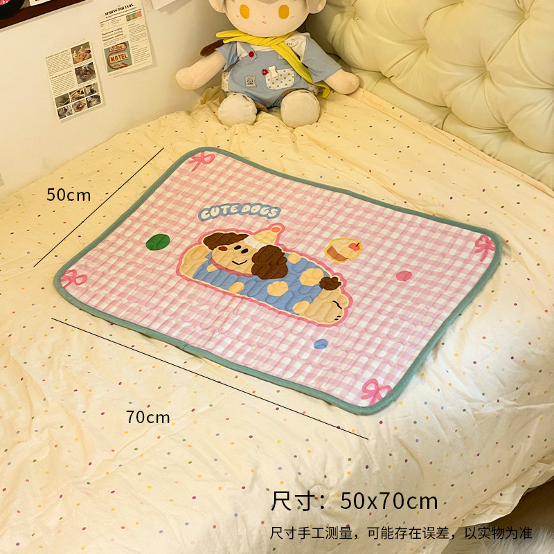 핑크머핀 강아지 50*70cm (5겹 누수방지 디자인)