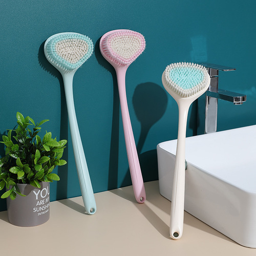 Long handle back rub bath brush, bath flower, adult mud rub, no need to ask for help, soft hair bath brush, back brush