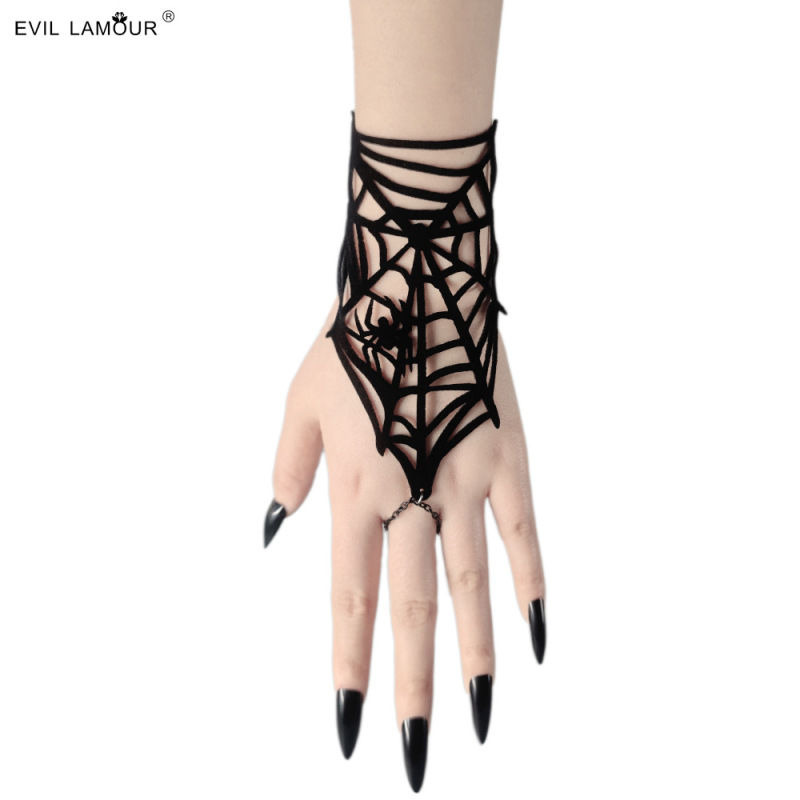 Spider web bracelet Halloween ghost festival Easter Carnival party finger chain Gothic style jewelry WS-14-1 Spider web bracelet Halloween ghost festival Easter Carnival party finger chain Gothic style jewelry WS-14-1