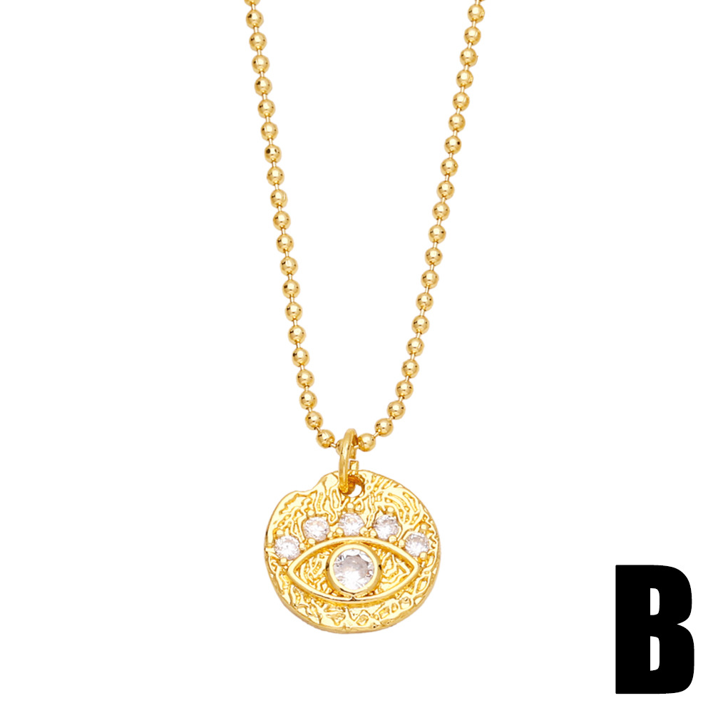 fashion bird dragonfly pendant necklace simple devil eye copper necklace