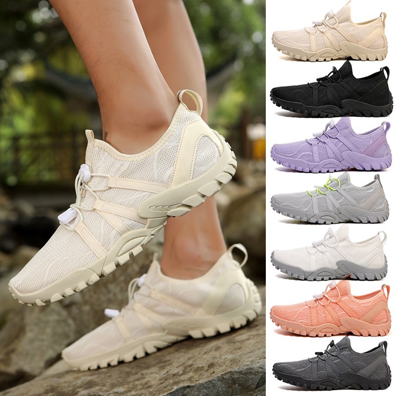 跨境耐磨涉水溯溪鞋男运动露营钓鱼透气徒步鞋女户外新款登山鞋