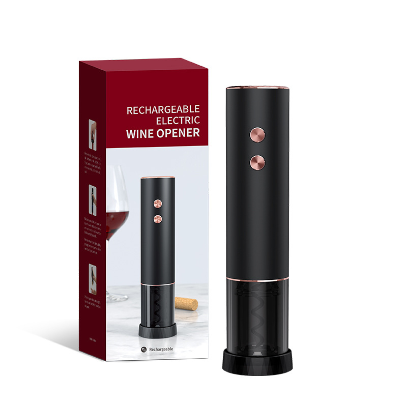 工厂私模锂电充电开瓶器 跨境金属管Type-C锂电充电款电动开酒器