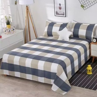 Factory in stock wholesale student three-piece bed sheet quilt cover pillowcase unit dormitory plaid bedding suit