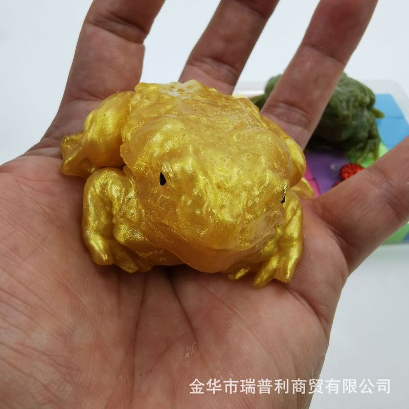 Douyin の同様なヒキガエルのピンチクリエイティブトリッキーなヒキガエル模擬カエルのベントクリスタルボールおもちゃ卸売|undefined
