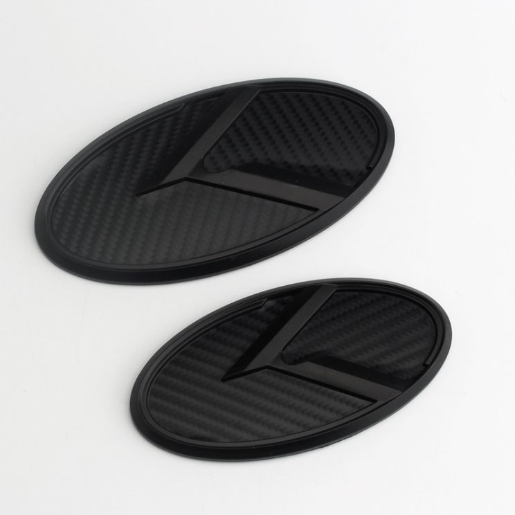 Suitable for Kia K5 modification with herringbone logo, front and rear K logo modification, car emblem, K grille emblem, and rear emblem