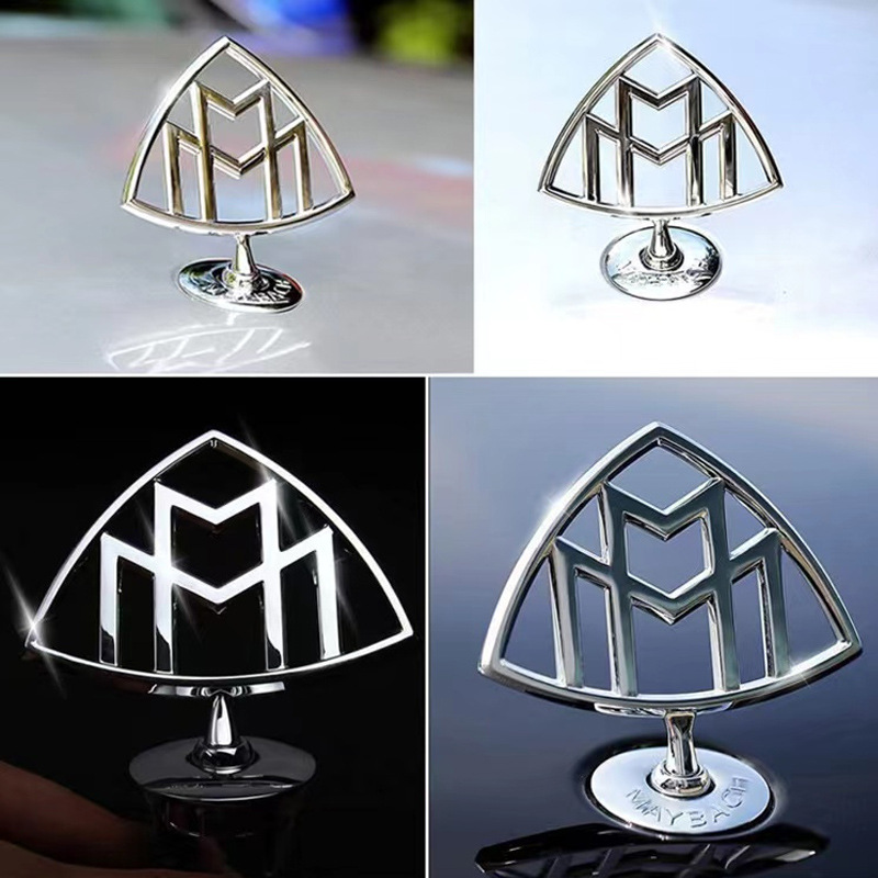 Suitable for Mercedes-Benz Maybach Original Car Logo S480 Vertical Logo S560 Logo S450 Logo Gls480 Front Logo S-Class Modification