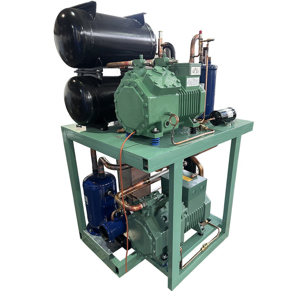 3kw, -80°C模块化冷源用于取得-75'C载冷用于化工反应釜快速降温
