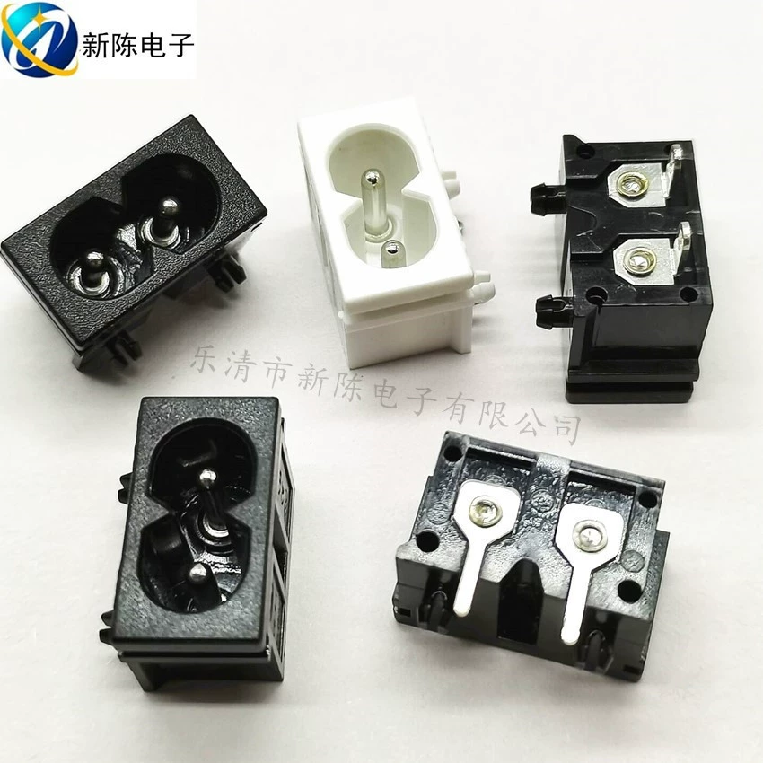 DB-08 розетка AC019 твердый сердечник 8 шрифт 22*12 изогнутые ножки 2P медная ножка 90 градусов штырь восьмерный разъем