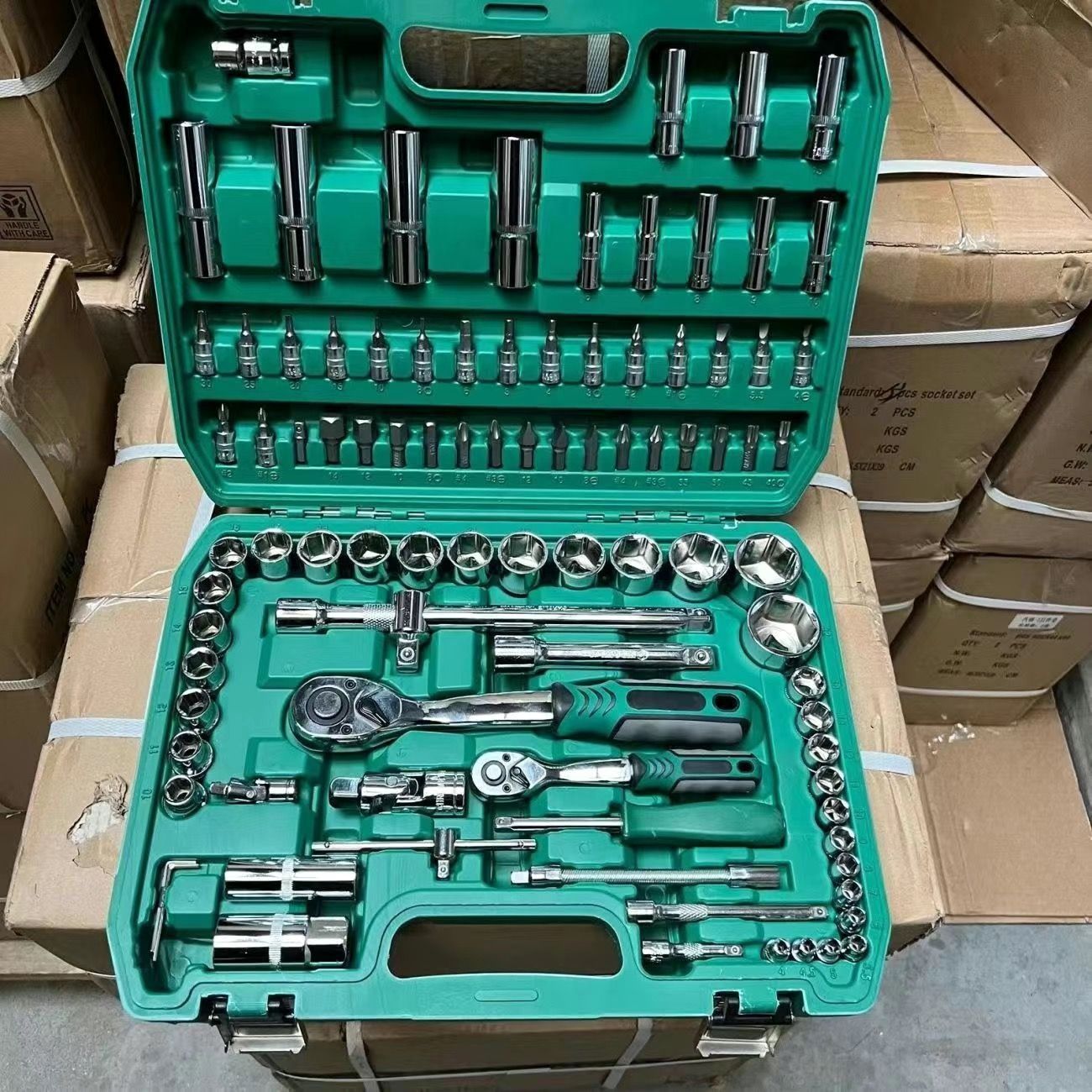 216 conjuntos de herramientas de reparación de automóviles reparación de automóviles llave de manguito conjunto trinquete combinación de llave rápida