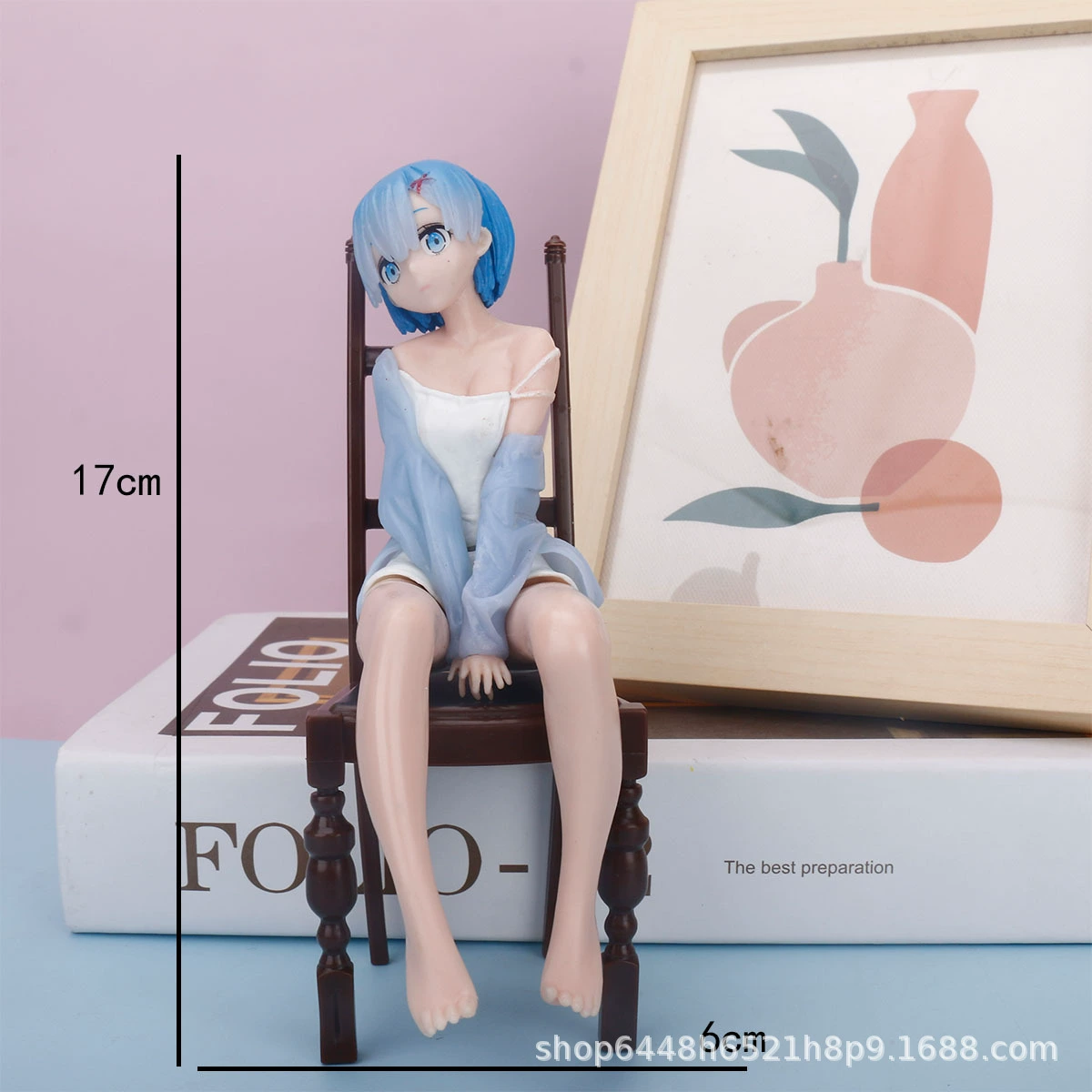 Фигурка Рем (Re:Zero) ПВХ ручной работы, поза-качание, 18 см, коллекционная (несколько вариантов)