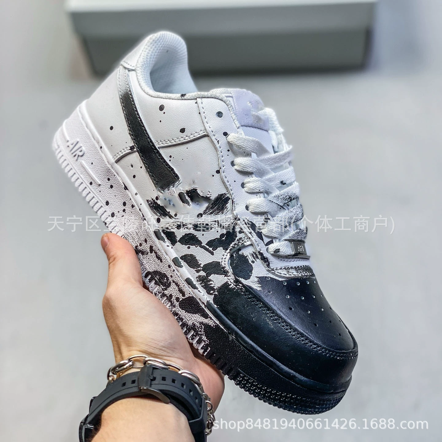 Мужские и женские кеды Putian Air Force 1'07 Low G Air Force One, низкие, с пейзажной росписью, повседневные бордовые кеды