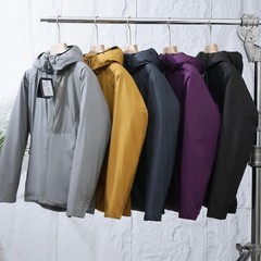 メンズシリーズアウトドア全天候防風拒水綿服秋冬新作厚手保温メンズフード付き綿入れコート