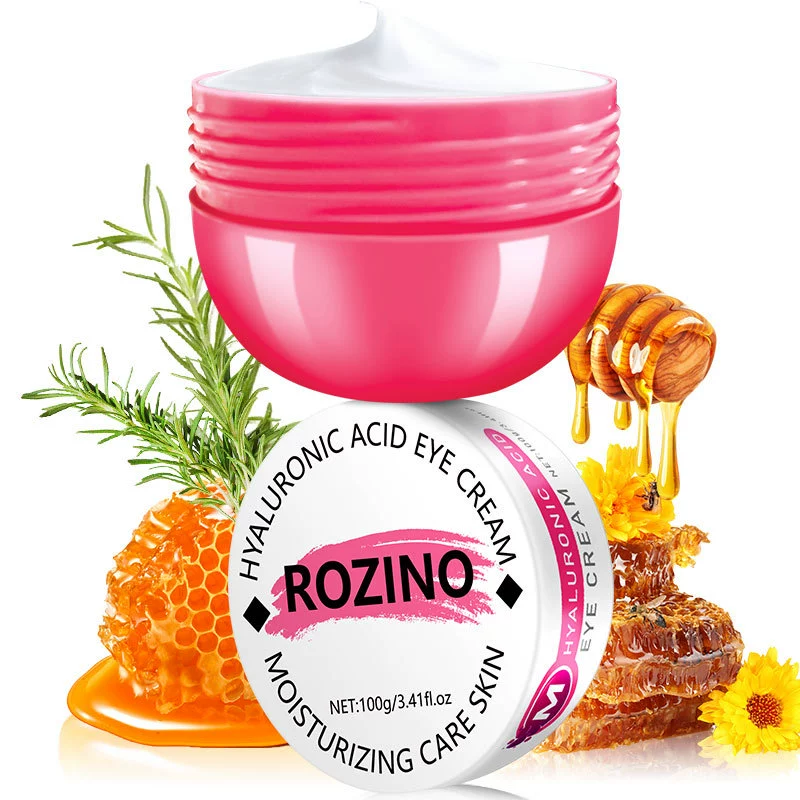 Трансграничный спот ROZINO Женский крем для глаз Облегчение тонких линий и темных кругов Увлажняющий гиалуроновую кислоту восстанавливающий крем для глаз